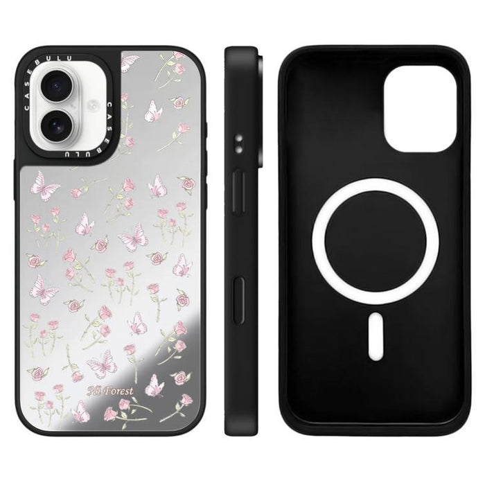 Funda magnética para teléfono con espejo y botón de control de cámara de la serie Hi Forest, For iPhone 17 Pro Max, For iPhone 17 Pro, For iPhone 17, For iPhone Air