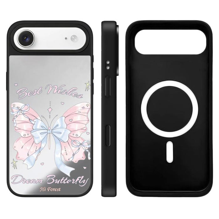 Funda magnética para teléfono con espejo y botón de control de cámara de la serie Hi Forest, For iPhone 17 Pro Max, For iPhone 17 Pro, For iPhone 17, For iPhone Air