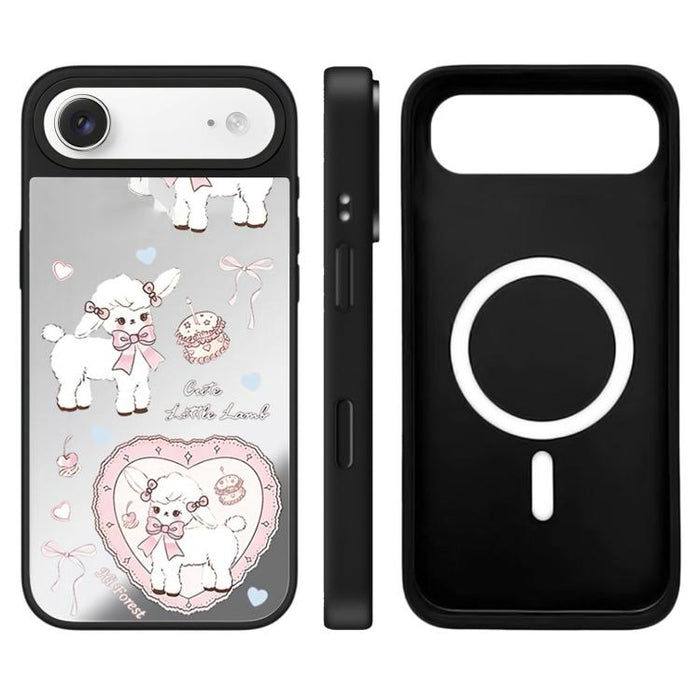 Funda magnética para teléfono con espejo y botón de control de cámara de la serie Hi Forest, For iPhone 17 Pro Max, For iPhone 17 Pro, For iPhone 17, For iPhone Air