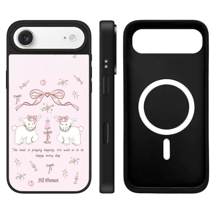 Funda magnética para teléfono con espejo y botón de control de cámara de la serie Hi Forest, For iPhone 17 Pro Max, For iPhone 17 Pro, For iPhone 17, For iPhone Air