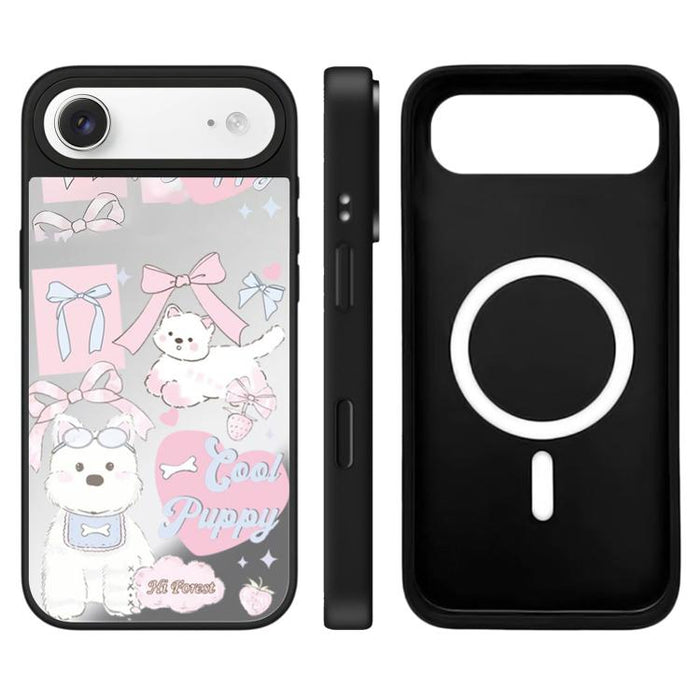 Funda magnética para teléfono con espejo y botón de control de cámara de la serie Hi Forest, For iPhone 17 Pro Max, For iPhone 17 Pro, For iPhone 17, For iPhone Air