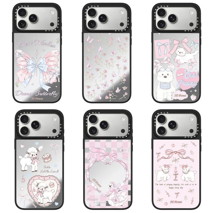 Funda magnética para teléfono con espejo y botón de control de cámara de la serie Hi Forest, For iPhone 17 Pro Max, For iPhone 17 Pro, For iPhone 17, For iPhone Air