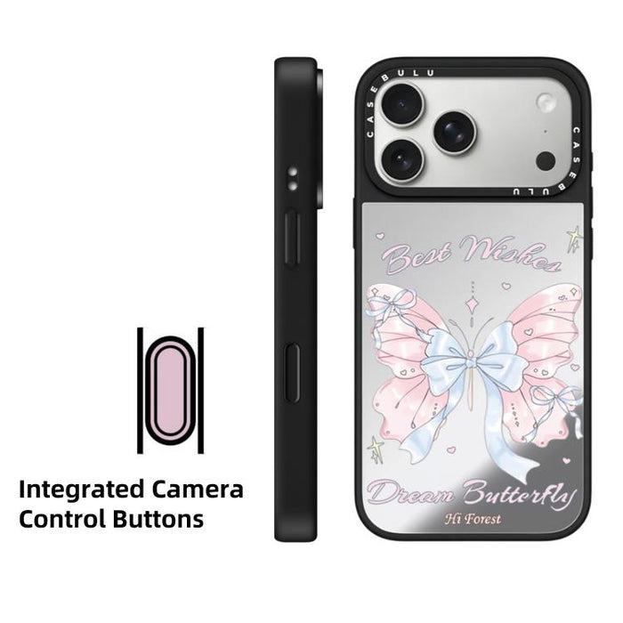 Funda magnética para teléfono con espejo y botón de control de cámara de la serie Hi Forest, For iPhone 17 Pro Max, For iPhone 17 Pro, For iPhone 17, For iPhone Air