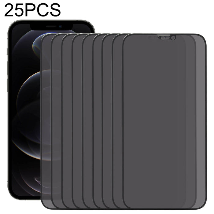 Película de vidrio templado resistente al desgaste de aluminio alto recubierto de aceite de Plasma antimiradas de 25 uds., For iPhone X / XS (25 PCS), For iPhone XR (25 PCS), For iPhone XS Max (25 PCS), For iPhone 11 (25 PCS), For iPhone 11 Pro (25 PCS...