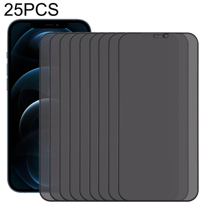 Película de vidrio templado resistente al desgaste de aluminio alto recubierto de aceite de Plasma antimiradas de 25 uds., For iPhone X / XS (25 PCS), For iPhone XR (25 PCS), For iPhone XS Max (25 PCS), For iPhone 11 (25 PCS), For iPhone 11 Pro (25 PCS...
