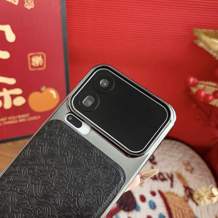 Funda para teléfono de estilo antiguo chino Fu, galvanizada, con protector de lente., For Xiaomi 17 Pro Max, For Xiaomi 17 Pro, For Xiaomi 17