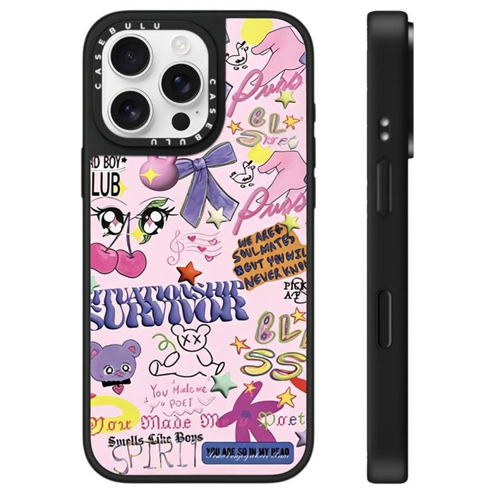 Funda para teléfono con espejo y estampado de leopardo y cerezas, For iPhone 16 Pro Max, For iPhone 16 Pro, For iPhone 16 Plus, For iPhone 16, For iPhone 15 Pro Max, For iPhone 15 Pro, For iPhone 15 Plus, For iPhone 15
