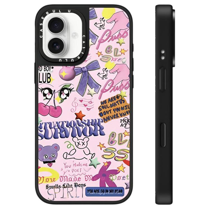 Funda para teléfono con espejo y estampado de leopardo y cerezas, For iPhone 16 Pro Max, For iPhone 16 Pro, For iPhone 16 Plus, For iPhone 16, For iPhone 15 Pro Max, For iPhone 15 Pro, For iPhone 15 Plus, For iPhone 15