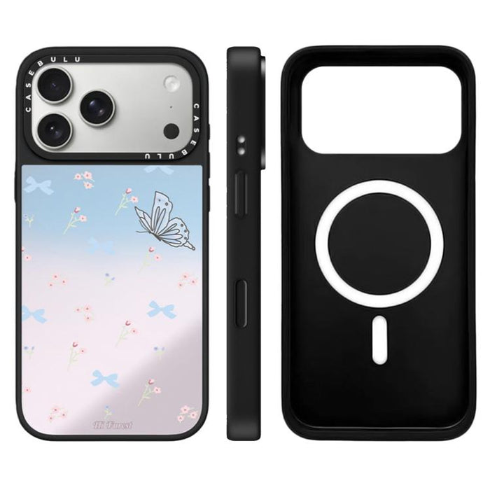 Funda magnética para teléfono con espejo y botón de control de cámara con diseño de la serie Hi Forest, For iPhone 17 Pro Max, For iPhone 17 Pro, For iPhone 17, For iPhone Air