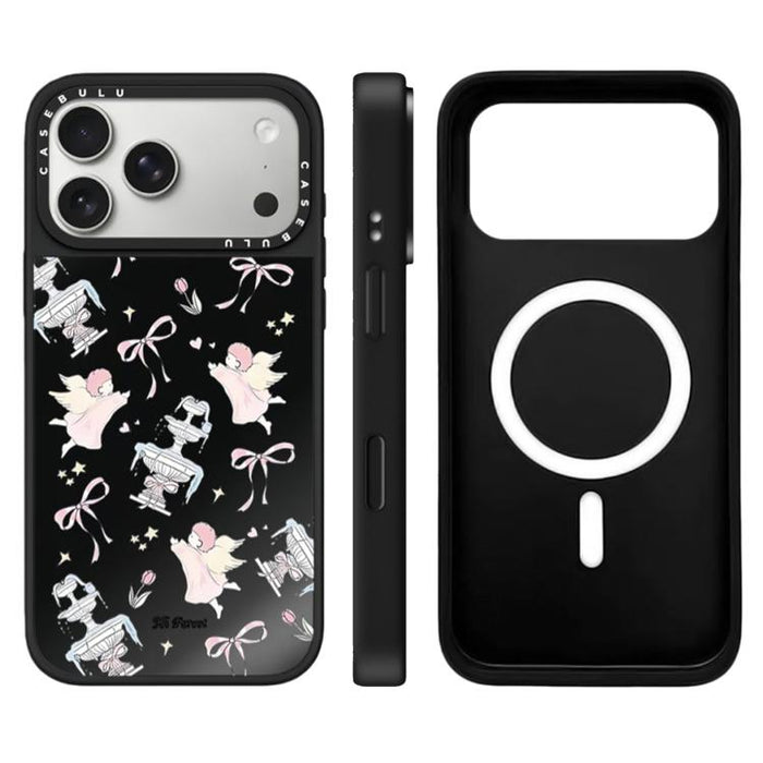 Funda magnética para teléfono con espejo y botón de control de cámara con diseño de la serie Hi Forest, For iPhone 17 Pro Max, For iPhone 17 Pro, For iPhone 17, For iPhone Air