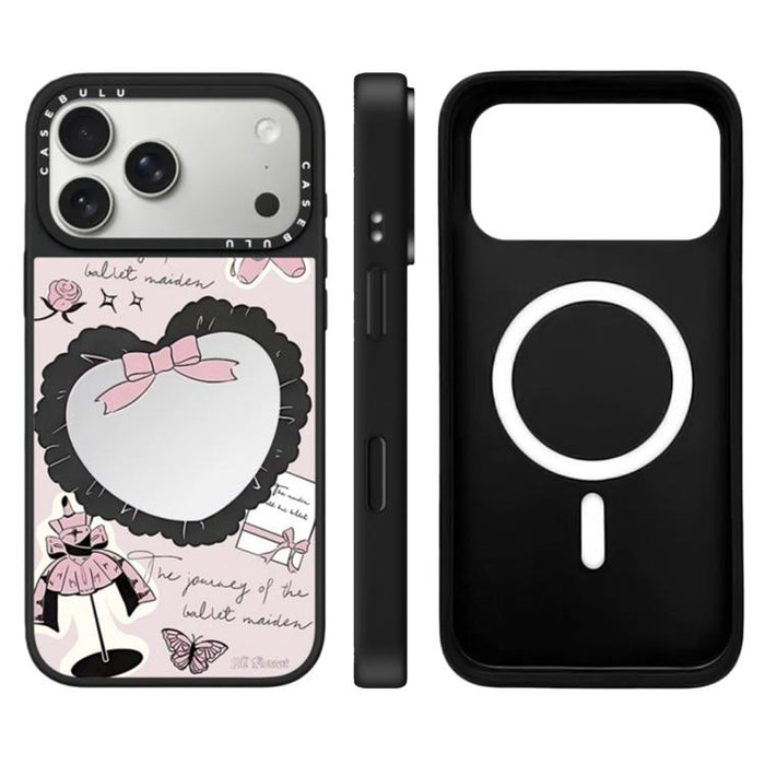 Funda magnética para teléfono con espejo y botón de control de cámara con diseño de la serie Hi Forest, For iPhone 17 Pro Max, For iPhone 17 Pro, For iPhone 17, For iPhone Air