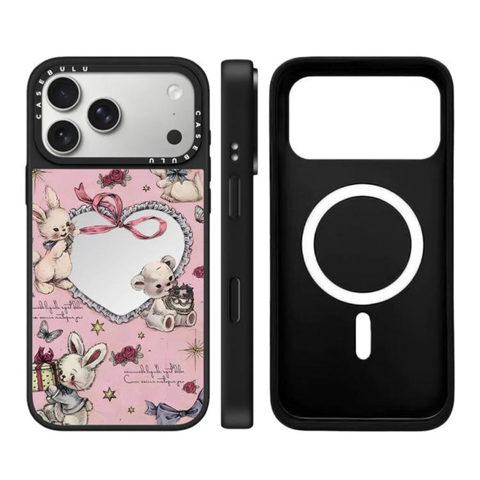 Funda magnética para teléfono con espejo y botón de control de cámara con diseño de la serie Hi Forest, For iPhone 17 Pro Max, For iPhone 17 Pro, For iPhone 17, For iPhone Air