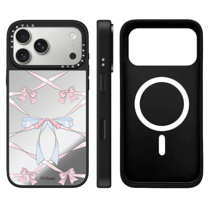 Funda magnética para teléfono con espejo y botón de control de cámara con diseño de la serie Hi Forest, For iPhone 17 Pro Max, For iPhone 17 Pro, For iPhone 17, For iPhone Air
