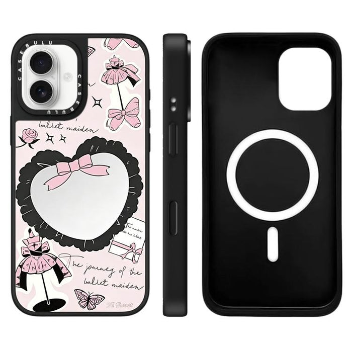 Funda magnética para teléfono con espejo y botón de control de cámara con diseño de la serie Hi Forest, For iPhone 17 Pro Max, For iPhone 17 Pro, For iPhone 17, For iPhone Air