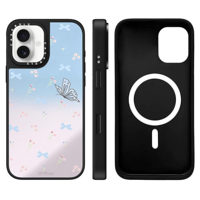 Funda magnética para teléfono con espejo y botón de control de cámara con diseño de la serie Hi Forest, For iPhone 17 Pro Max, For iPhone 17 Pro, For iPhone 17, For iPhone Air