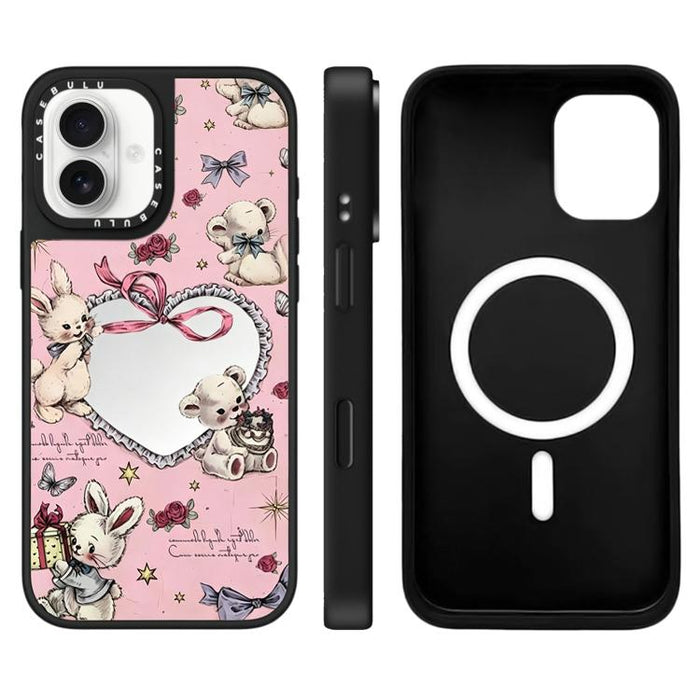 Funda magnética para teléfono con espejo y botón de control de cámara con diseño de la serie Hi Forest, For iPhone 17 Pro Max, For iPhone 17 Pro, For iPhone 17, For iPhone Air