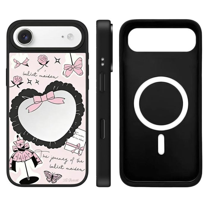 Funda magnética para teléfono con espejo y botón de control de cámara con diseño de la serie Hi Forest, For iPhone 17 Pro Max, For iPhone 17 Pro, For iPhone 17, For iPhone Air