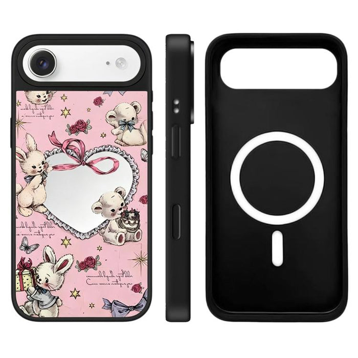 Funda magnética para teléfono con espejo y botón de control de cámara con diseño de la serie Hi Forest, For iPhone 17 Pro Max, For iPhone 17 Pro, For iPhone 17, For iPhone Air