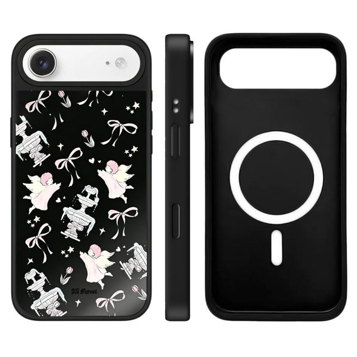 Funda magnética para teléfono con espejo y botón de control de cámara con diseño de la serie Hi Forest, For iPhone 17 Pro Max, For iPhone 17 Pro, For iPhone 17, For iPhone Air