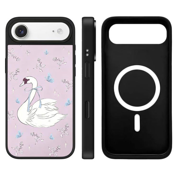Funda magnética para teléfono con espejo y botón de control de cámara con diseño de la serie Hi Forest, For iPhone 17 Pro Max, For iPhone 17 Pro, For iPhone 17, For iPhone Air
