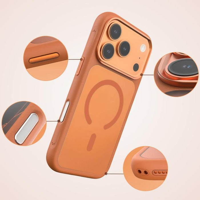 Funda magnética esmerilada a prueba de golpes para teléfono de la serie Mutural Skin Feel, For iPhone 17 Pro Max, For iPhone 17 Pro