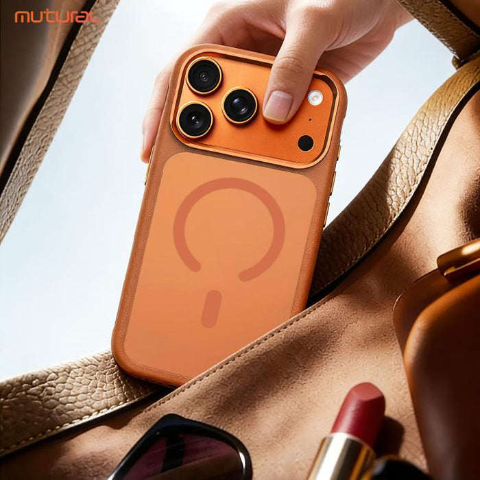 Funda magnética esmerilada a prueba de golpes para teléfono de la serie Mutural Skin Feel, For iPhone 17 Pro Max, For iPhone 17 Pro