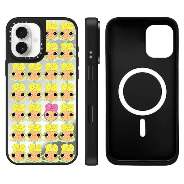 Funda magnética para teléfono con diseño de espejo de la serie YUY, For iPhone 16 Pro Max, For iPhone 16 Pro, For iPhone 16 Plus, For iPhone 16, For iPhone 15 Pro Max, For iPhone 15 Pro, For iPhone 15 Plus, For iPhone 15