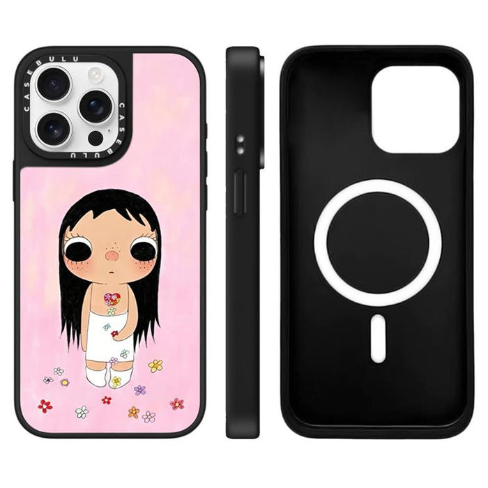 Funda magnética para teléfono con diseño de espejo de la serie YUY, For iPhone 16 Pro Max, For iPhone 16 Pro, For iPhone 16 Plus, For iPhone 16, For iPhone 15 Pro Max, For iPhone 15 Pro, For iPhone 15 Plus, For iPhone 15