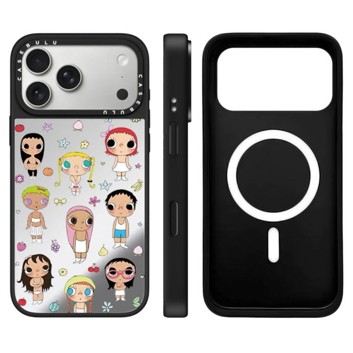 Funda magnética para teléfono con espejo y botón de control de cámara con diseño de la serie YUY, For iPhone 17 Pro Max, For iPhone 17 Pro, For iPhone 17, For iPhone Air