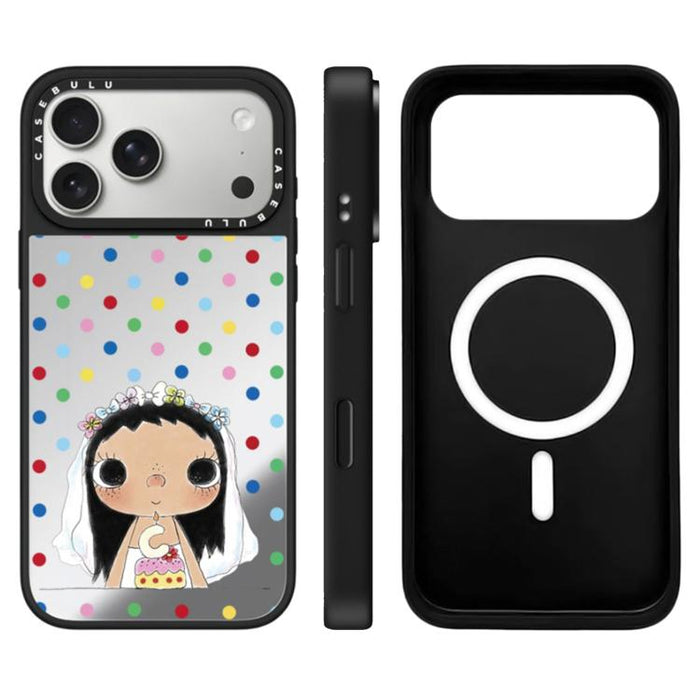 Funda magnética para teléfono con espejo y botón de control de cámara con diseño de la serie YUY, For iPhone 17 Pro Max, For iPhone 17 Pro, For iPhone 17, For iPhone Air