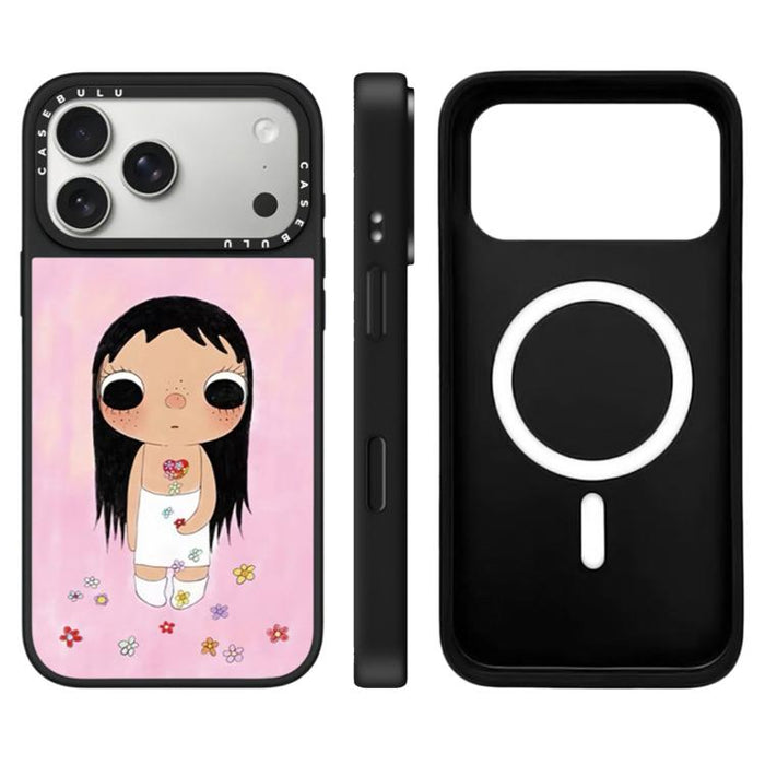 Funda magnética para teléfono con espejo y botón de control de cámara con diseño de la serie YUY, For iPhone 17 Pro Max, For iPhone 17 Pro, For iPhone 17, For iPhone Air