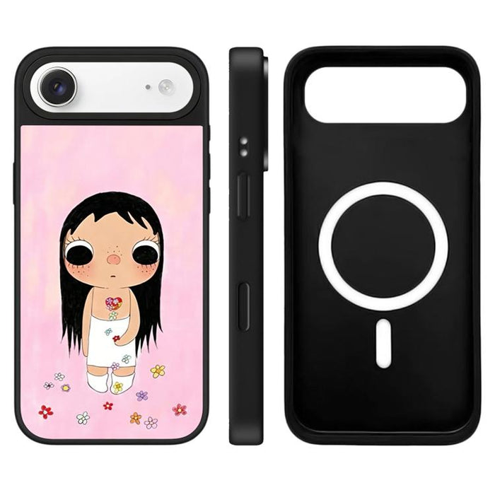 Funda magnética para teléfono con espejo y botón de control de cámara con diseño de la serie YUY, For iPhone 17 Pro Max, For iPhone 17 Pro, For iPhone 17, For iPhone Air