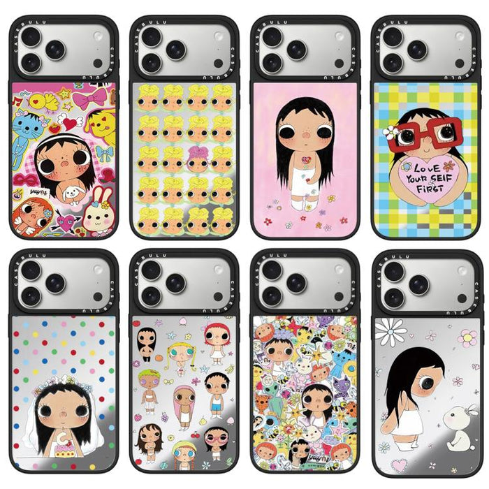 Funda magnética para teléfono con espejo y botón de control de cámara con diseño de la serie YUY, For iPhone 17 Pro Max, For iPhone 17 Pro, For iPhone 17, For iPhone Air
