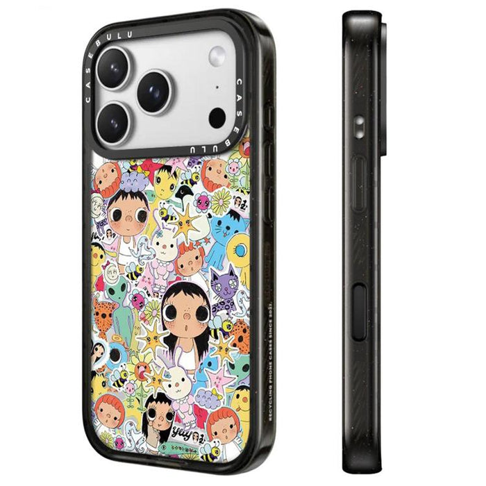 Funda de acrílico transparente para teléfono con botón de control de cámara y diseño de la serie YUY, For iPhone 17 Pro Max, For iPhone 17 Pro, For iPhone 17