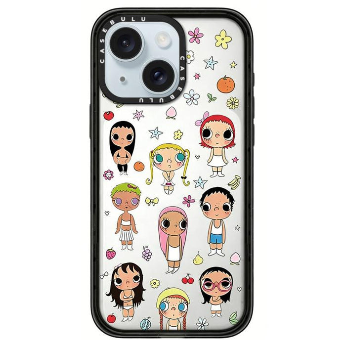 Funda de teléfono acrílica transparente con estampado de la serie YUY, For iPhone 16 Pro Max, For iPhone 16 Pro, For iPhone 16 Plus, For iPhone 16, For iPhone 15 Pro Max, For iPhone 15 Pro, For iPhone 15 Plus, For iPhone 15
