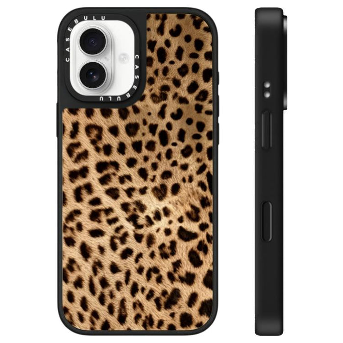 Funda para teléfono con espejo y estampado de leopardo de la serie Stars, For iPhone 16 Pro Max, For iPhone 16 Pro, For iPhone 16 Plus, For iPhone 16, For iPhone 15 Pro Max, For iPhone 15 Pro, For iPhone 15 Plus, For iPhone 15