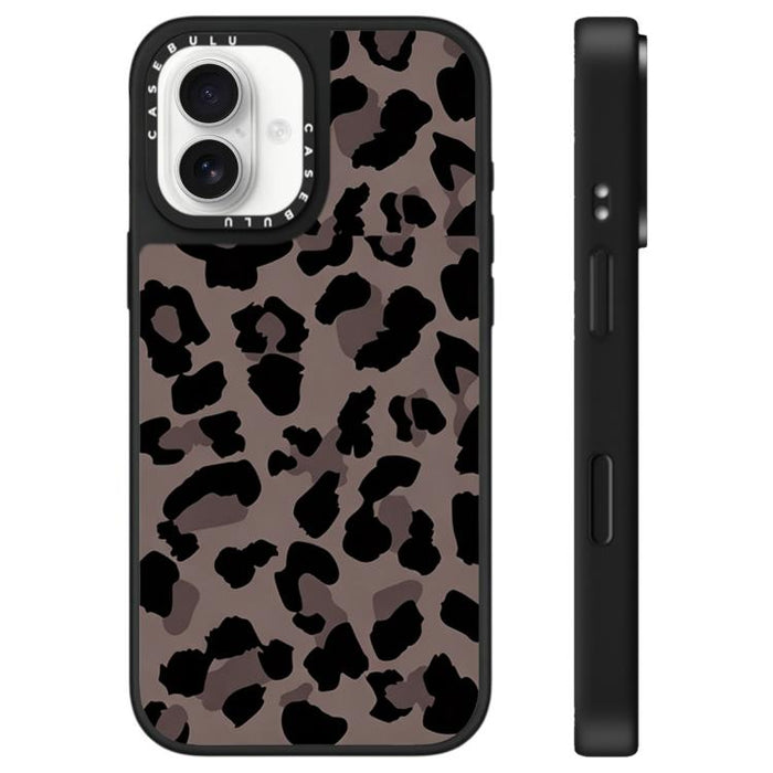 Funda para teléfono con espejo y estampado de leopardo de la serie Stars, For iPhone 16 Pro Max, For iPhone 16 Pro, For iPhone 16 Plus, For iPhone 16, For iPhone 15 Pro Max, For iPhone 15 Pro, For iPhone 15 Plus, For iPhone 15