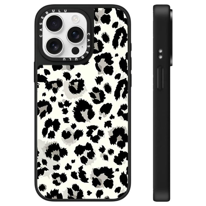 Funda para teléfono con espejo y estampado de leopardo de la serie Stars, For iPhone 16 Pro Max, For iPhone 16 Pro, For iPhone 16 Plus, For iPhone 16, For iPhone 15 Pro Max, For iPhone 15 Pro, For iPhone 15 Plus, For iPhone 15