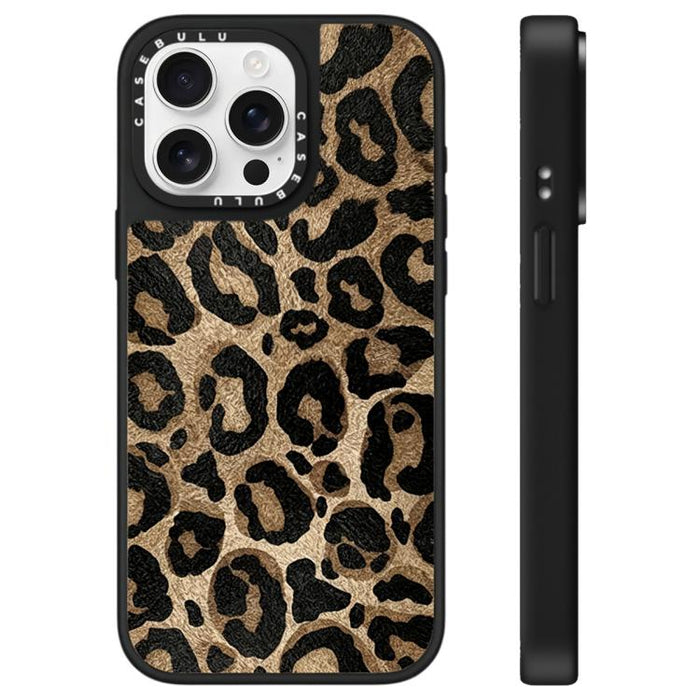 Funda para teléfono con espejo y estampado de leopardo de la serie Stars, For iPhone 16 Pro Max, For iPhone 16 Pro, For iPhone 16 Plus, For iPhone 16, For iPhone 15 Pro Max, For iPhone 15 Pro, For iPhone 15 Plus, For iPhone 15