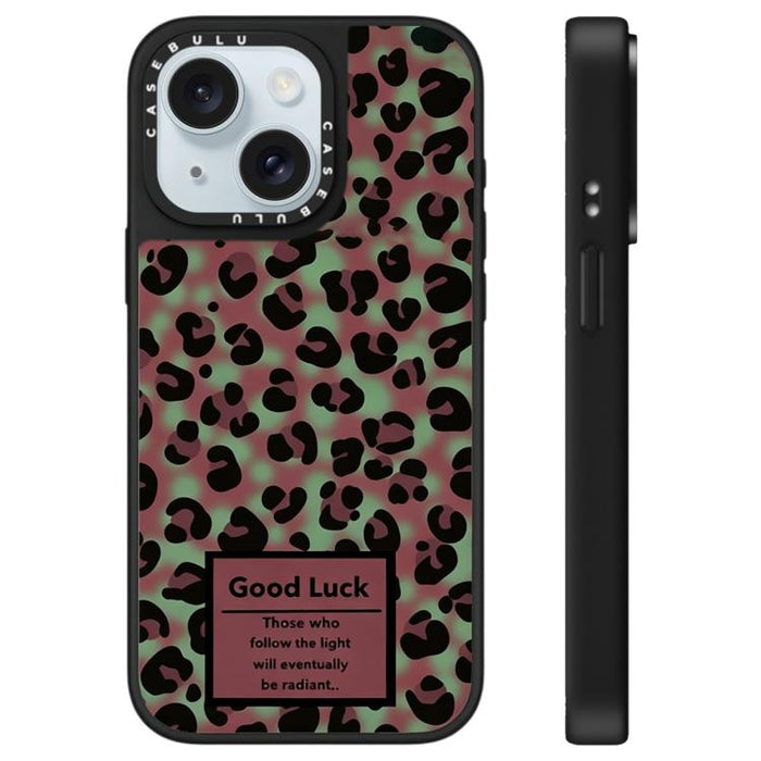 Funda para teléfono con espejo y estampado de leopardo de la serie Stars, For iPhone 16 Pro Max, For iPhone 16 Pro, For iPhone 16 Plus, For iPhone 16, For iPhone 15 Pro Max, For iPhone 15 Pro, For iPhone 15 Plus, For iPhone 15
