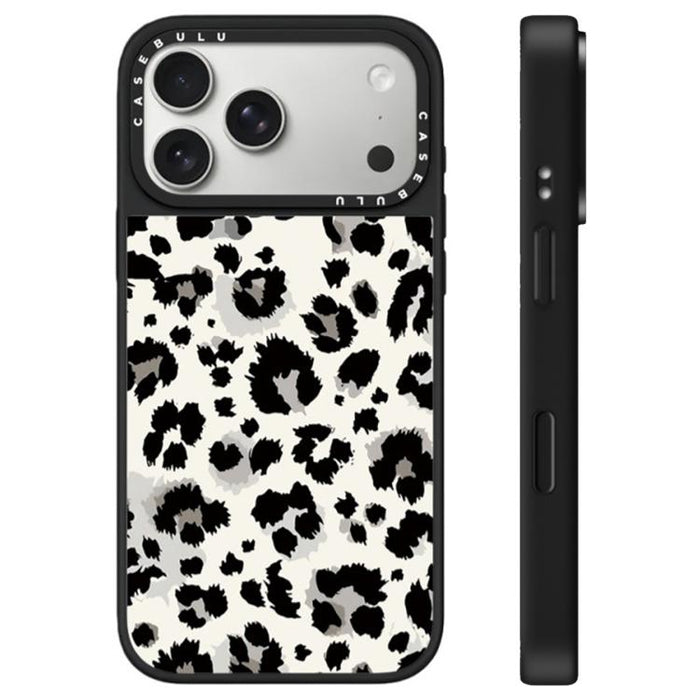 Funda para teléfono con espejo y botón de control de la cámara con estampado de leopardo y estrellas, For iPhone 17 Pro Max, For iPhone 17 Pro, For iPhone 17, For iPhone Air