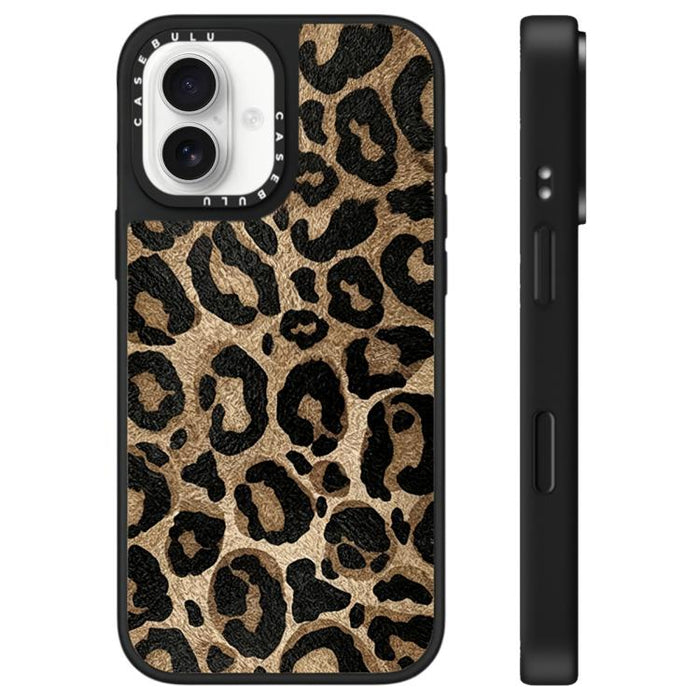 Funda para teléfono con espejo y botón de control de la cámara con estampado de leopardo y estrellas, For iPhone 17 Pro Max, For iPhone 17 Pro, For iPhone 17, For iPhone Air
