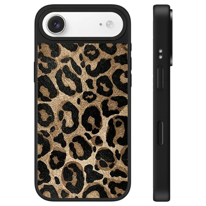 Funda para teléfono con espejo y botón de control de la cámara con estampado de leopardo y estrellas, For iPhone 17 Pro Max, For iPhone 17 Pro, For iPhone 17, For iPhone Air