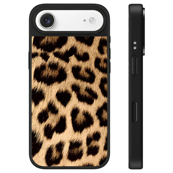 Funda para teléfono con espejo y botón de control de la cámara con estampado de leopardo y estrellas, For iPhone 17 Pro Max, For iPhone 17 Pro, For iPhone 17, For iPhone Air