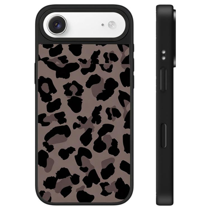 Funda para teléfono con espejo y botón de control de la cámara con estampado de leopardo y estrellas, For iPhone 17 Pro Max, For iPhone 17 Pro, For iPhone 17, For iPhone Air
