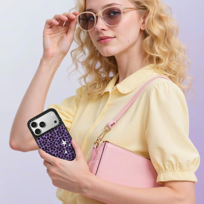Funda magnética para teléfono con espejo y estampado de leopardo de la serie Stars, For iPhone 16 Pro Max, For iPhone 16 Pro, For iPhone 16 Plus, For iPhone 16, For iPhone 15 Pro Max, For iPhone 15 Pro, For iPhone 15 Plus, For iPhone 15