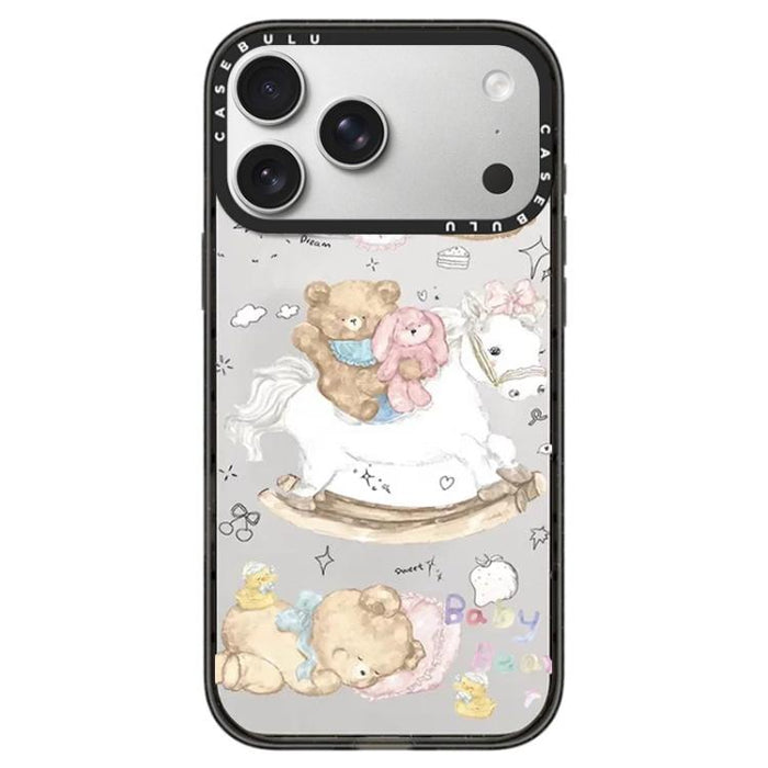 Funda de acrílico transparente para teléfono con botón de control de cámara y patrón de la serie Hi Forest, For iPhone 17 Pro Max, For iPhone 17 Pro, For iPhone 17