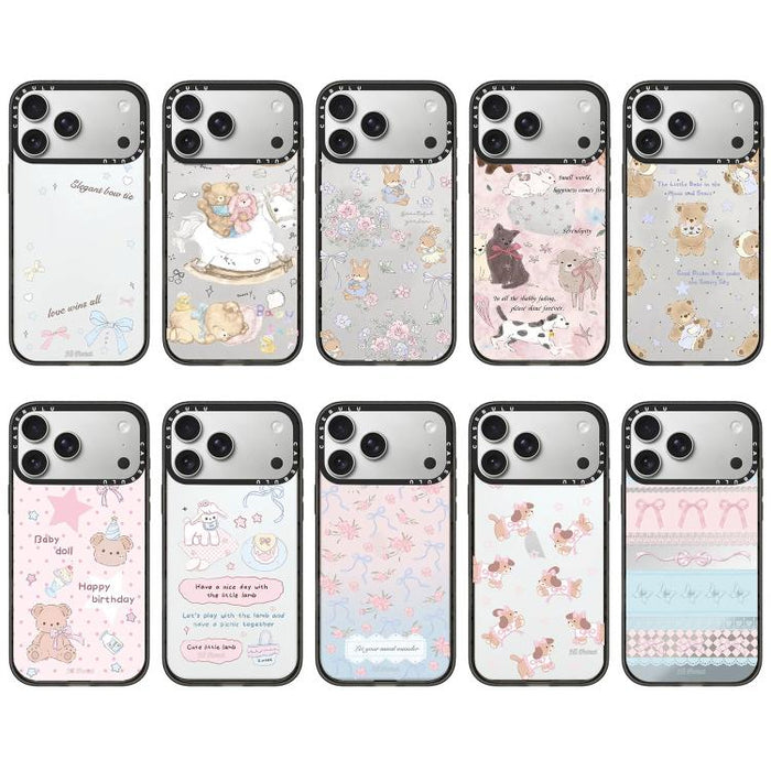 Funda de acrílico transparente para teléfono con botón de control de cámara y patrón de la serie Hi Forest, For iPhone 17 Pro Max, For iPhone 17 Pro, For iPhone 17