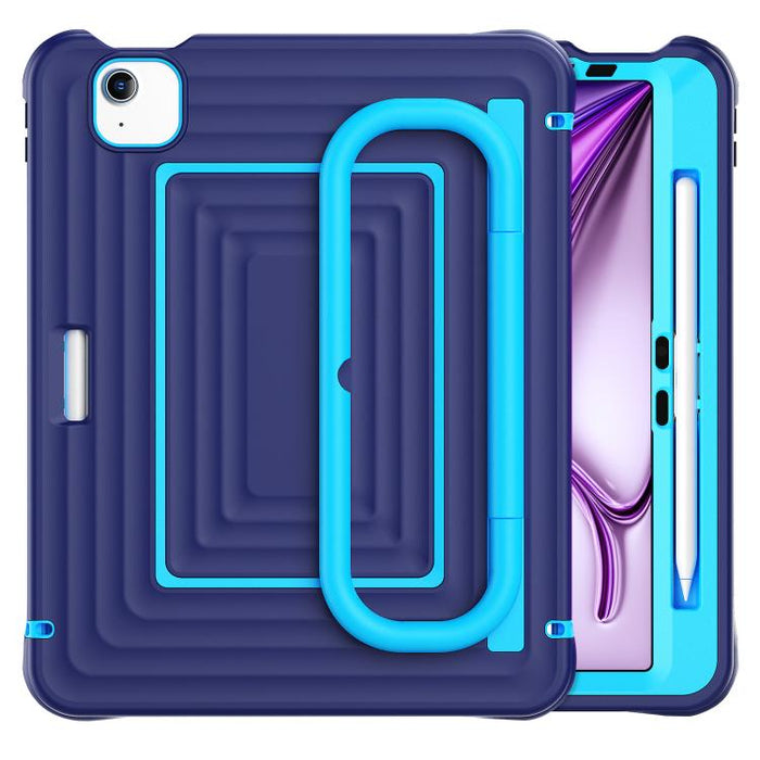 Funda híbrida de silicona con diseño ondulado para tablet y correa para el hombro., For iPad Air 11 2026 / 2025 / 2024, For iPad mini 2024 / mini 6