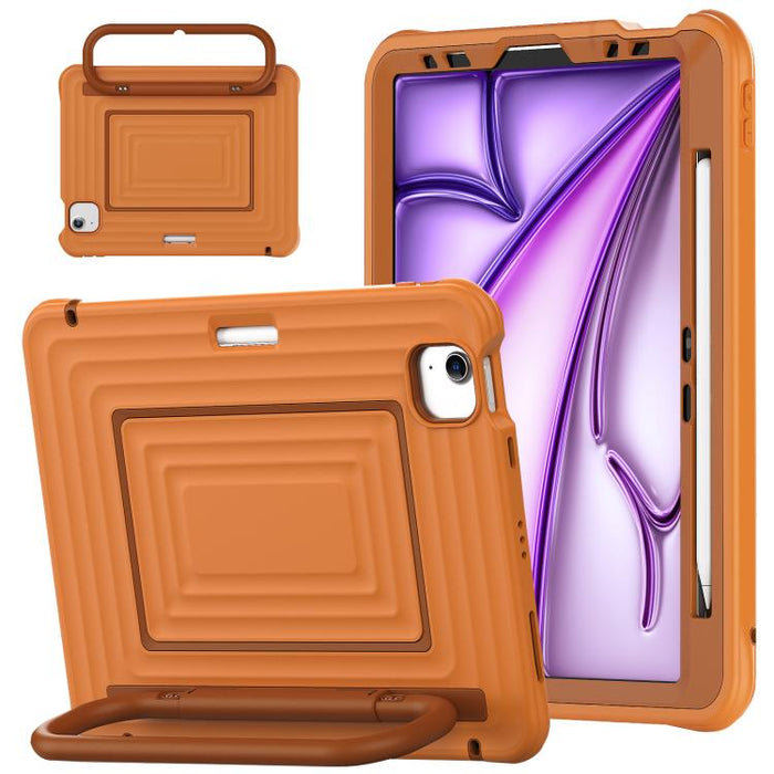 Funda híbrida de silicona con diseño ondulado para tablet y correa para el hombro., For iPad Air 11 2026 / 2025 / 2024, For iPad mini 2024 / mini 6